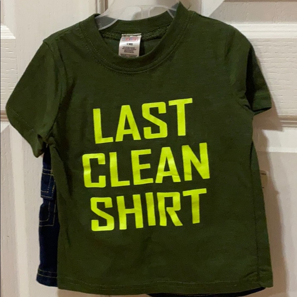 New with tags. 2 piece shirt and shorts set.
